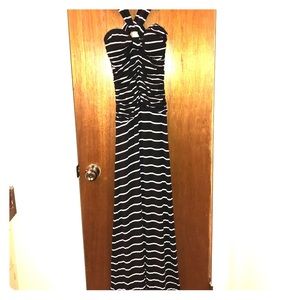 Black and white Baby Phat maxi dress